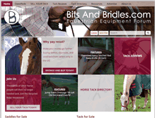 Tablet Screenshot of bitsandbridles.com
